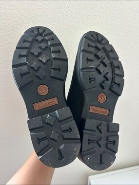 Timberland Black Boots with Brown Accents - Lug Sole Traction